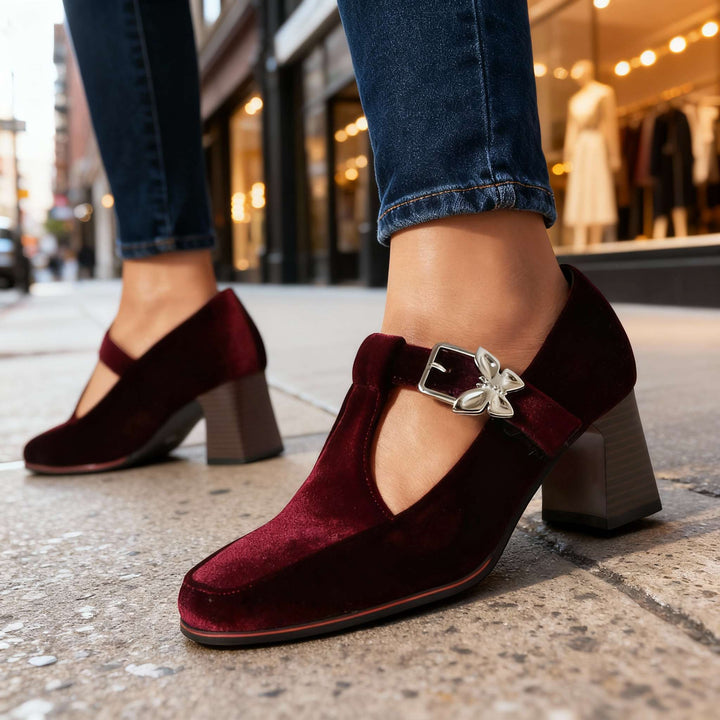 Vanessa Velvet Heels