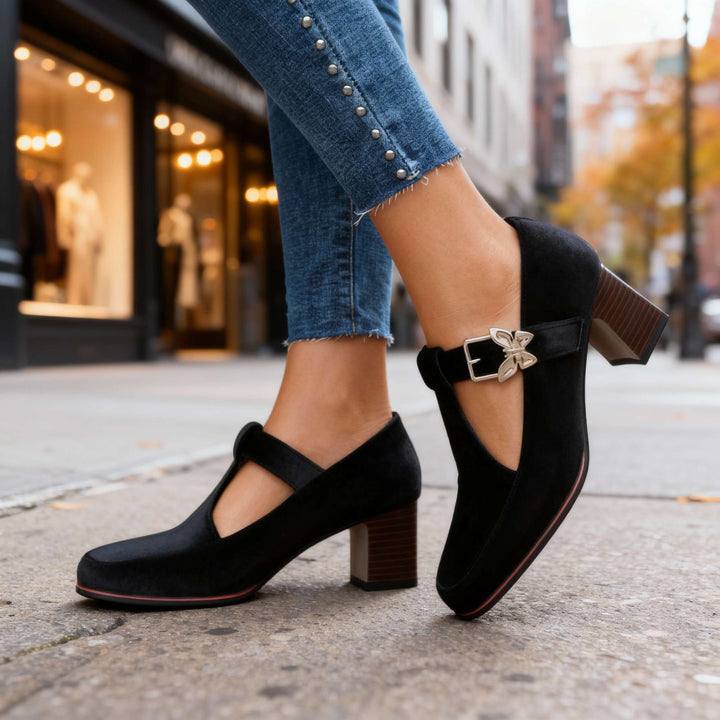 Vanessa Velvet Heels