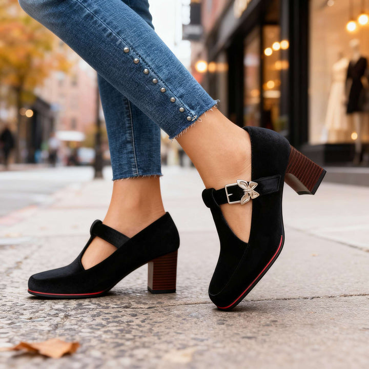 Vanessa Velvet Heels