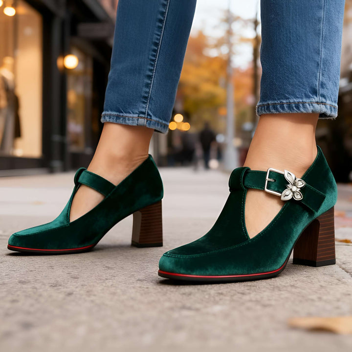 Vanessa Velvet Heels