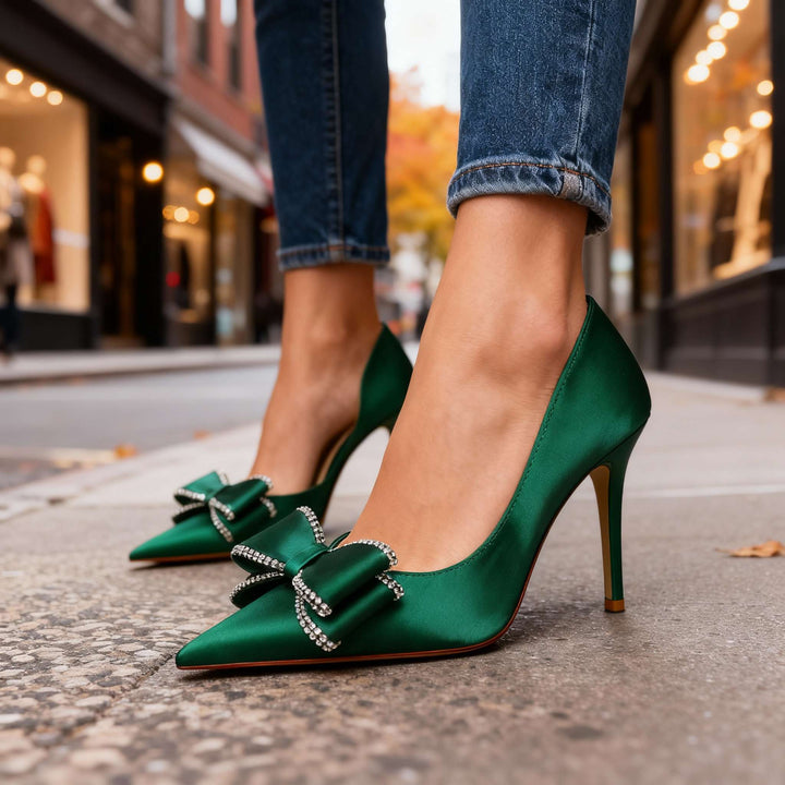 Natalia Stiletto Bow Heels