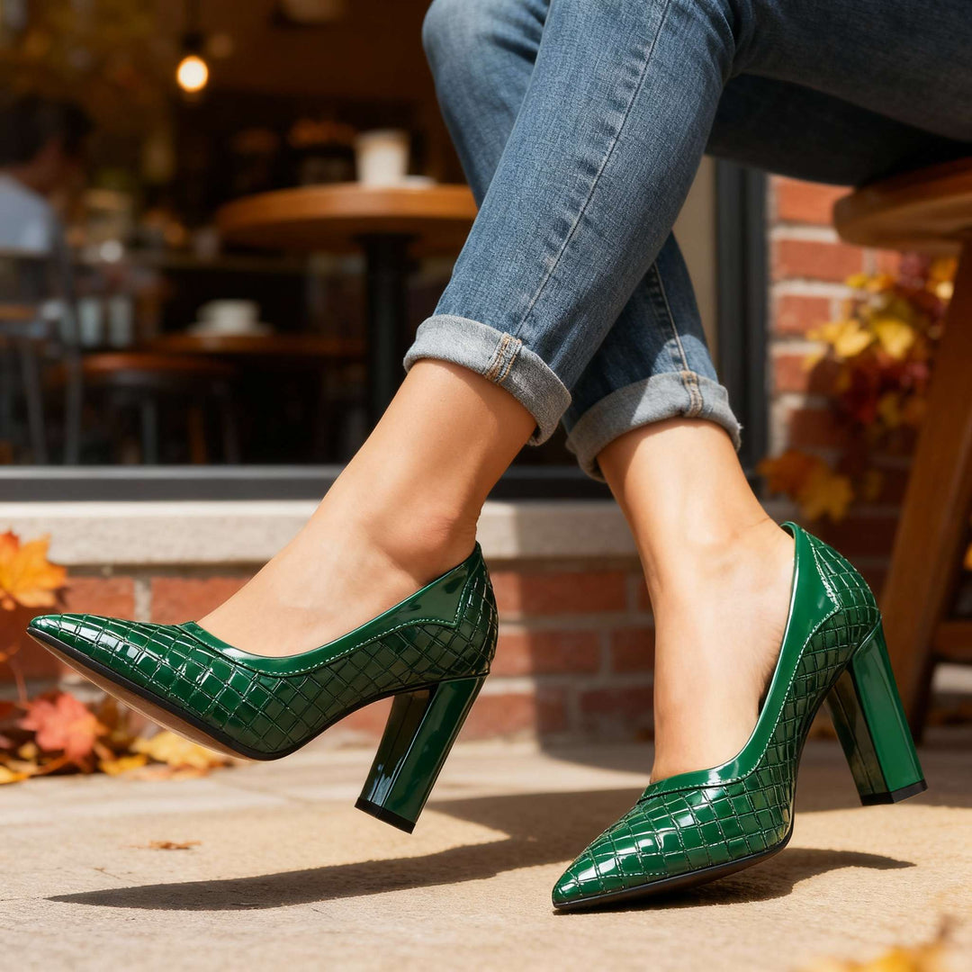 Larissa Textured Heels