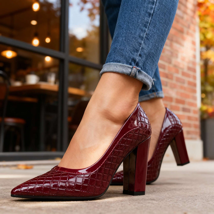 Larissa Textured Heels