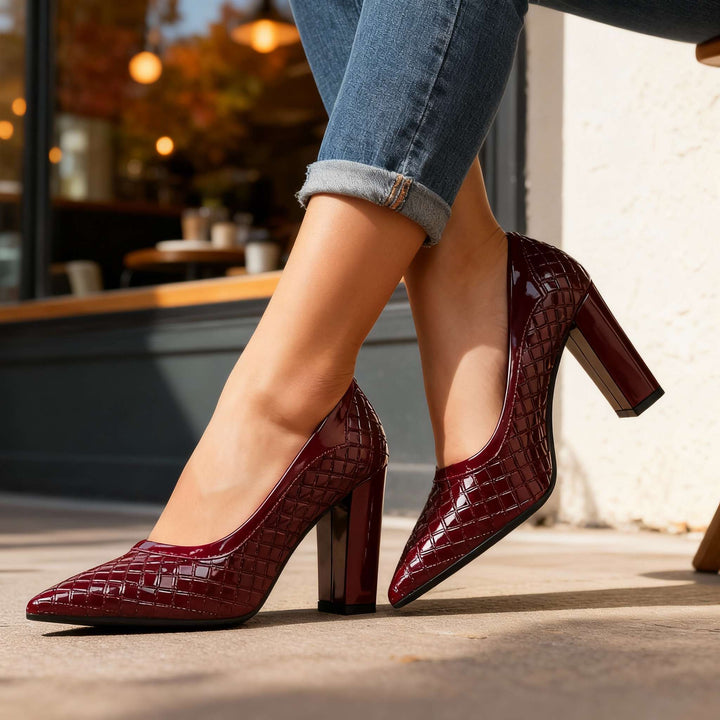 Larissa Textured Heels