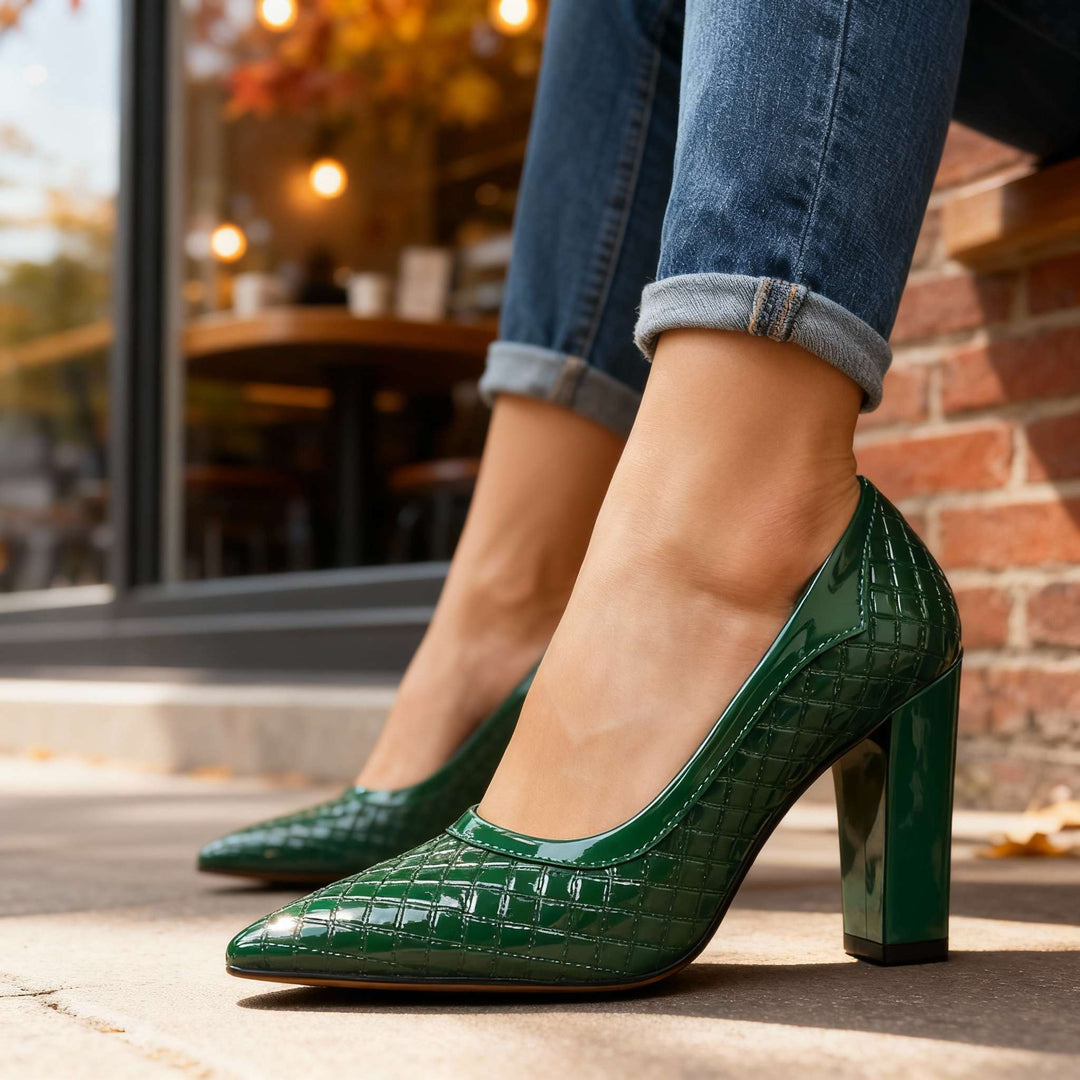 Larissa Textured Heels