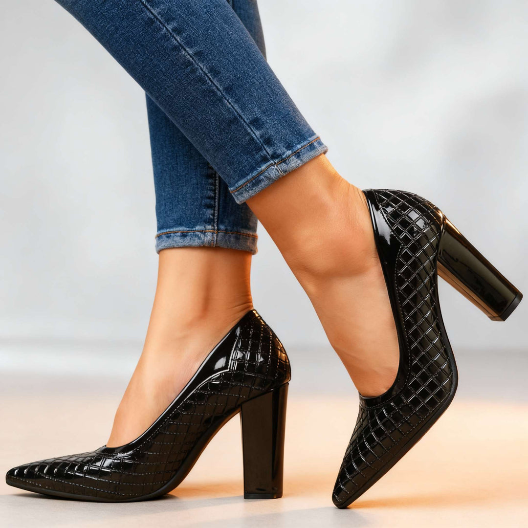 Larissa Textured Heels