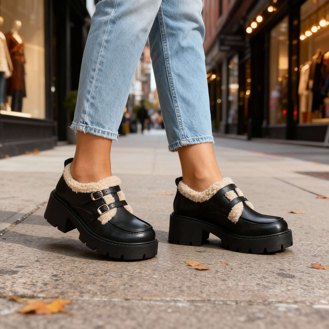 Brianna Sherpa Lined Loafers