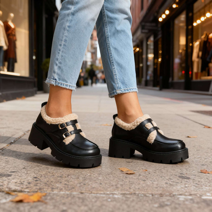 Brianna Sherpa Lined Loafers