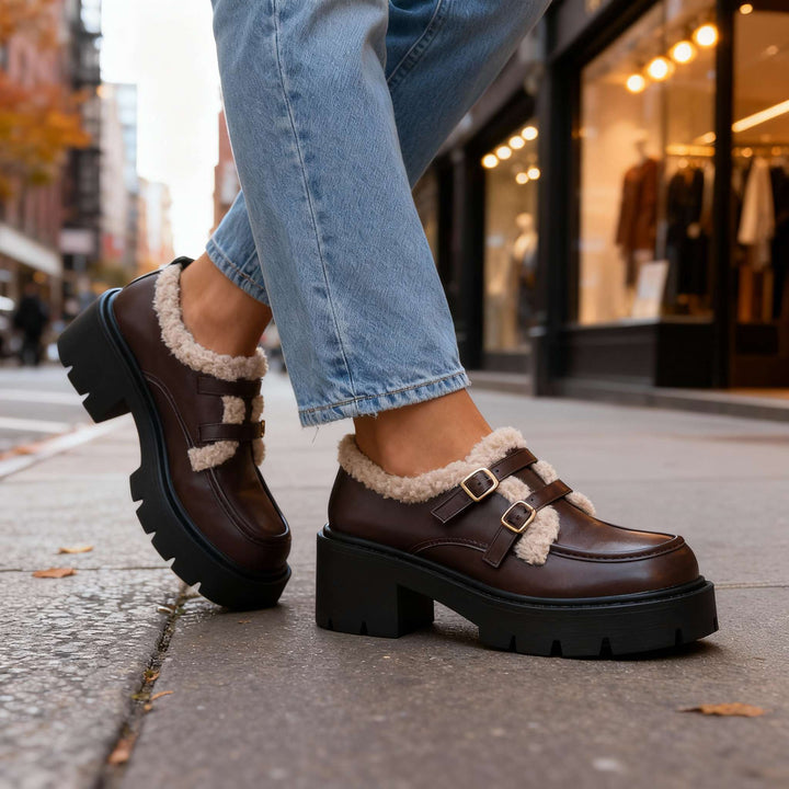 Brianna Sherpa Lined Loafers