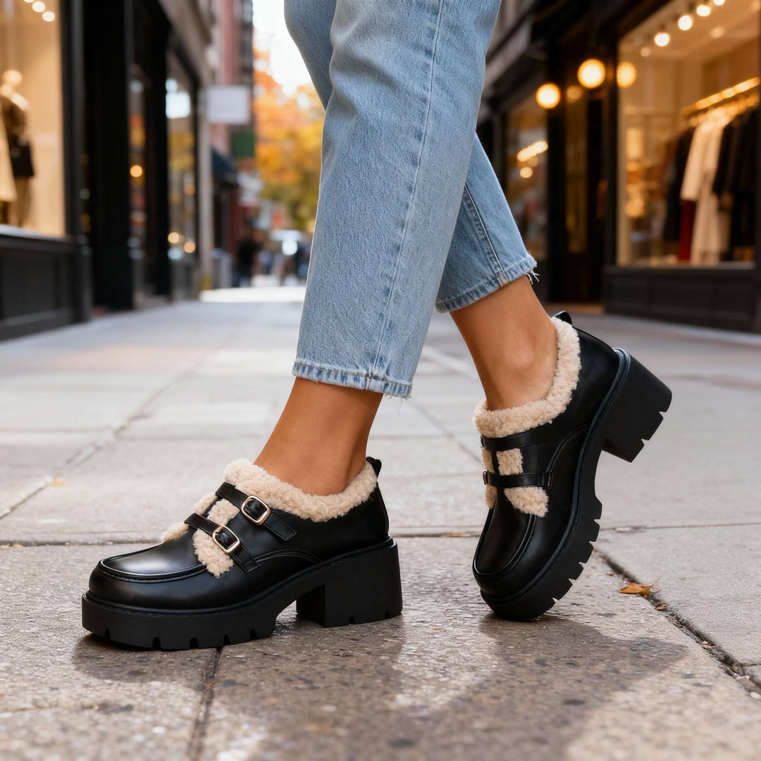 Brianna Sherpa Lined Loafers