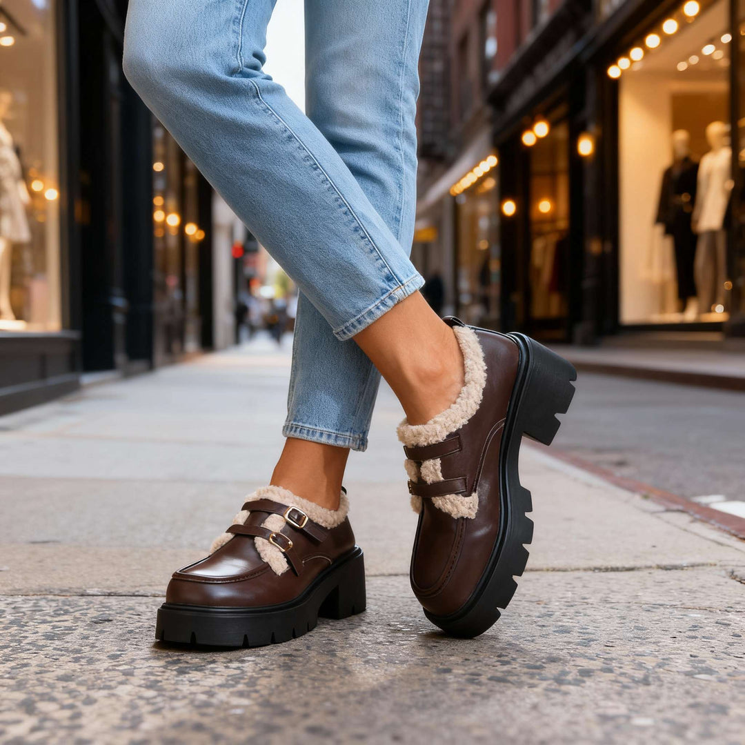 Brianna Sherpa Lined Loafers