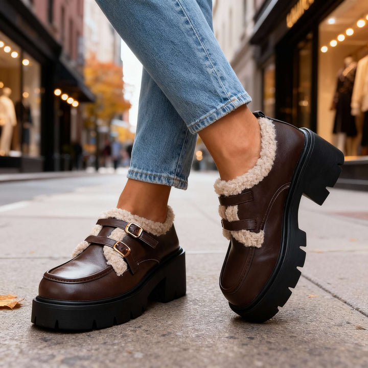 Brianna Sherpa Lined Loafers