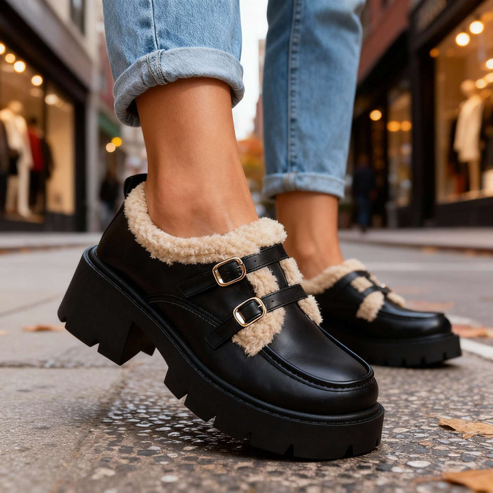 Brianna Sherpa Lined Loafers