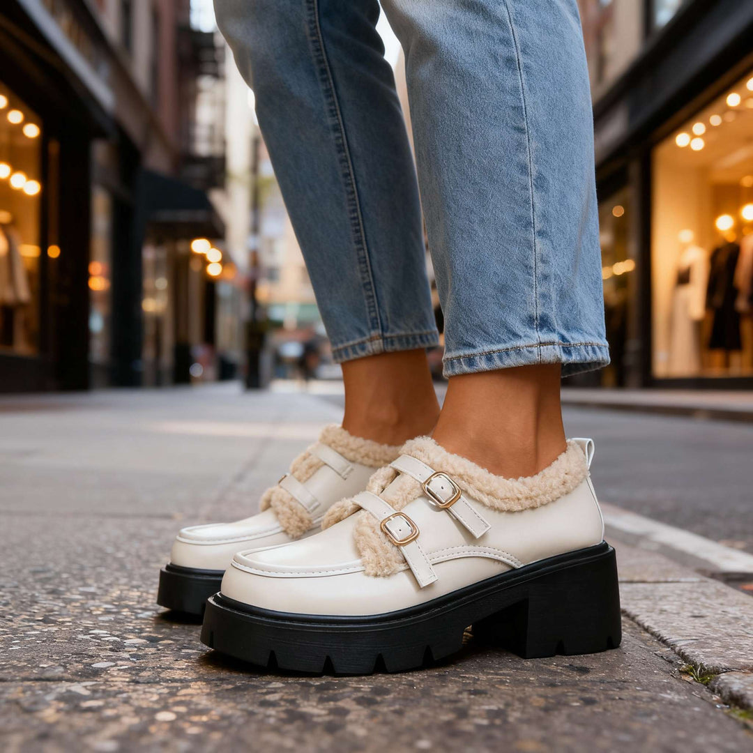 Brianna Sherpa Lined Loafers