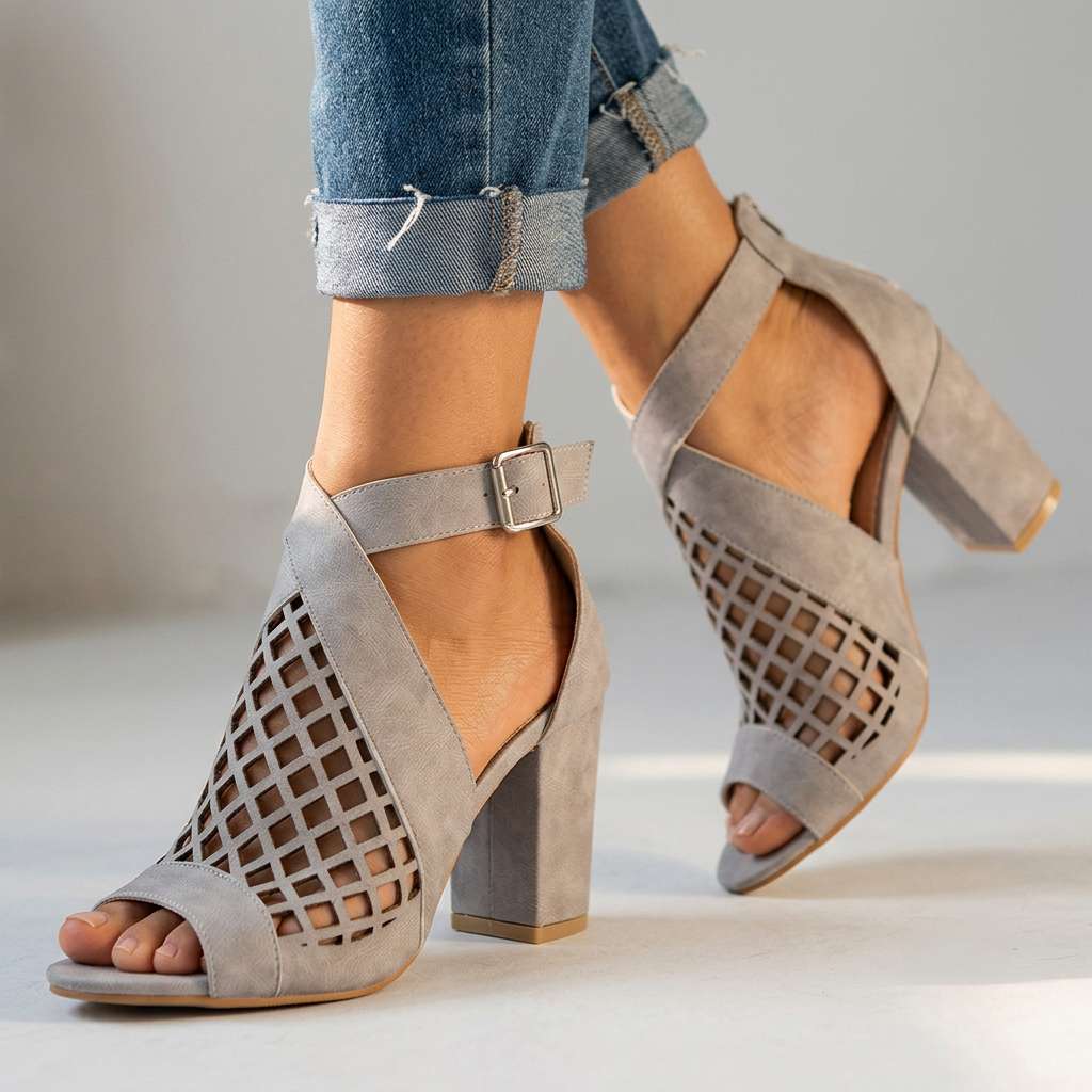 Larissa Open Toe Heels