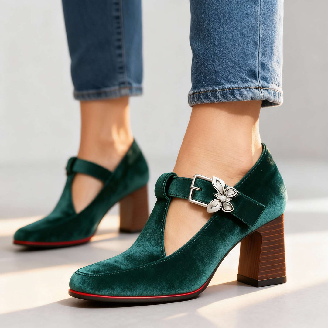 Vanessa Velvet Heels