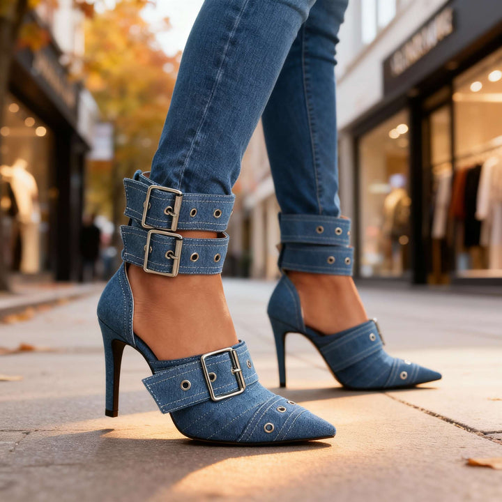 Tessara Buckle Heels