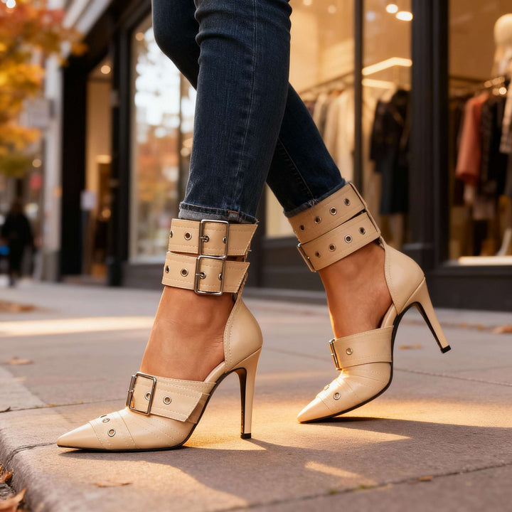 Tessara Buckle Heels
