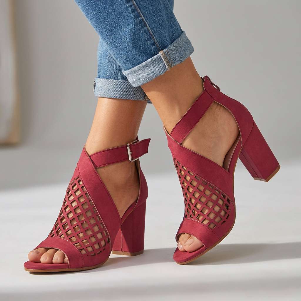 Larissa Open Toe Heels