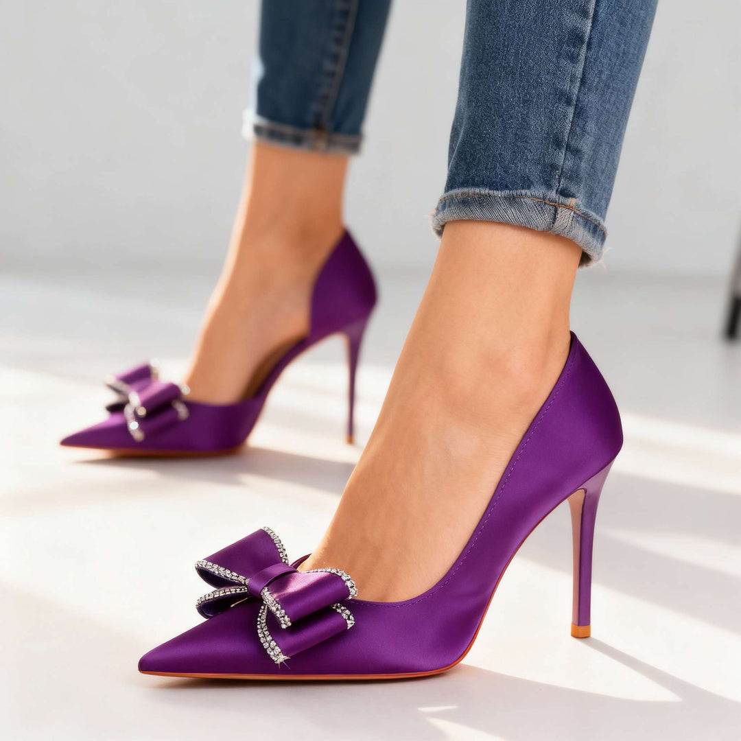 Natalia Stiletto Bow Heels