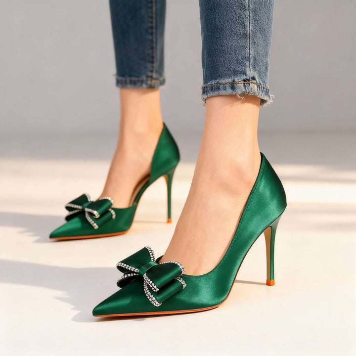 Natalia Stiletto Bow Heels