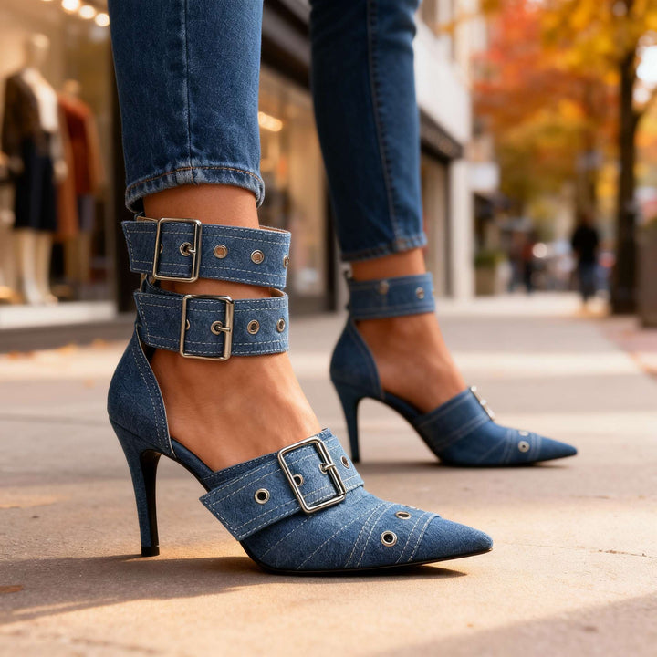 Tessara Buckle Heels