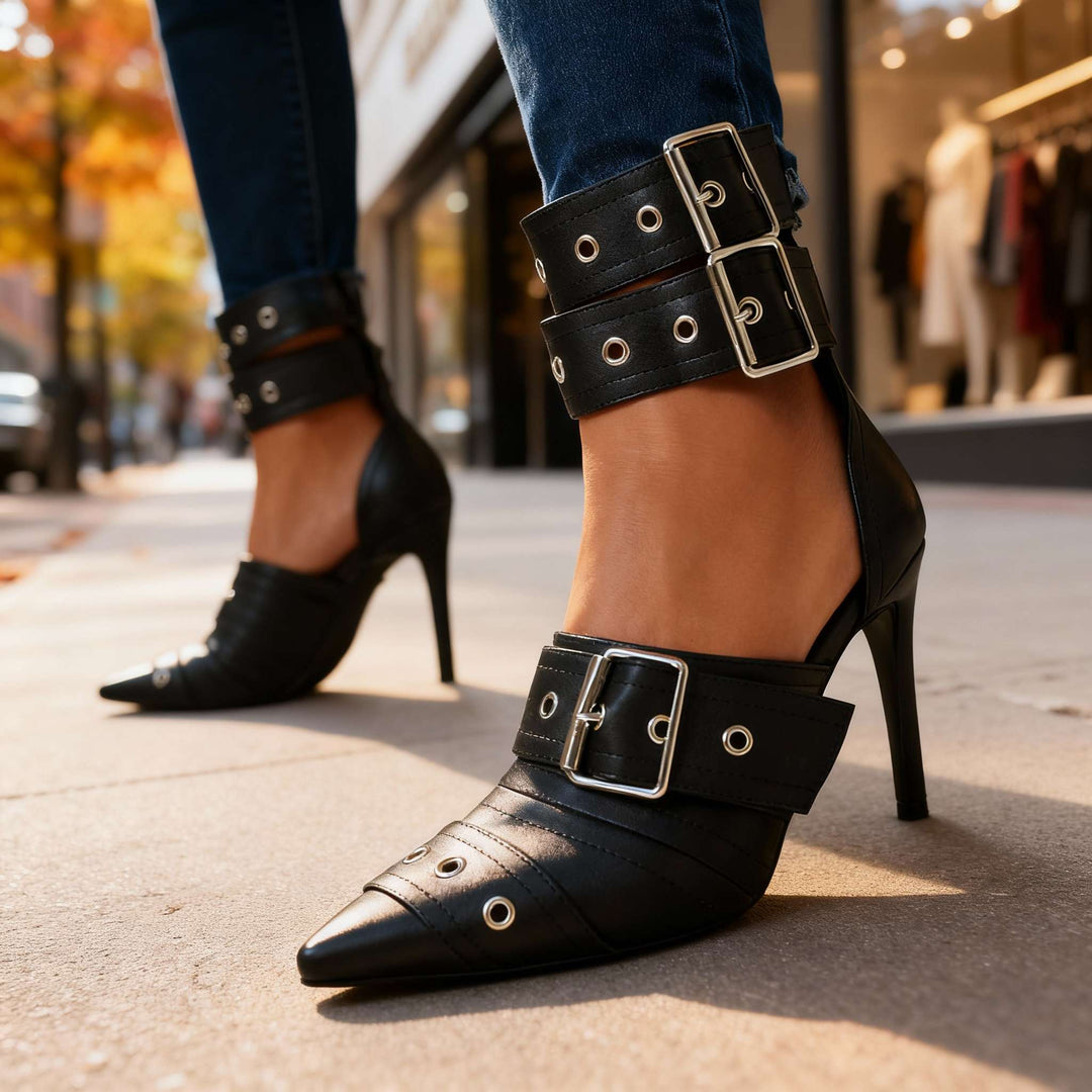 Tessara Buckle Heels