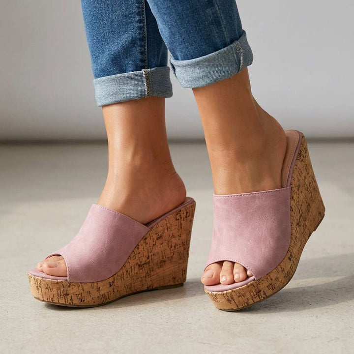 Ashley Taylor Cork Wedges