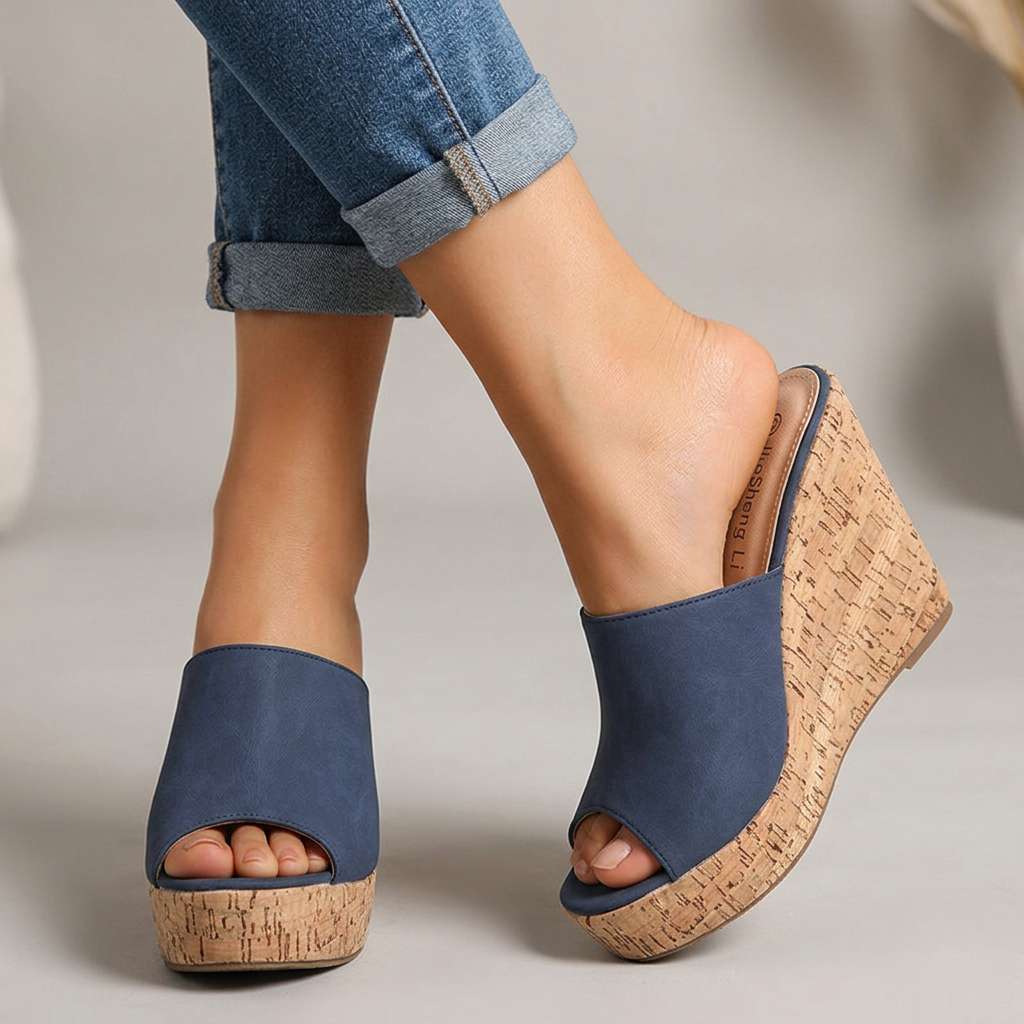 Ashley Taylor Cork Wedges