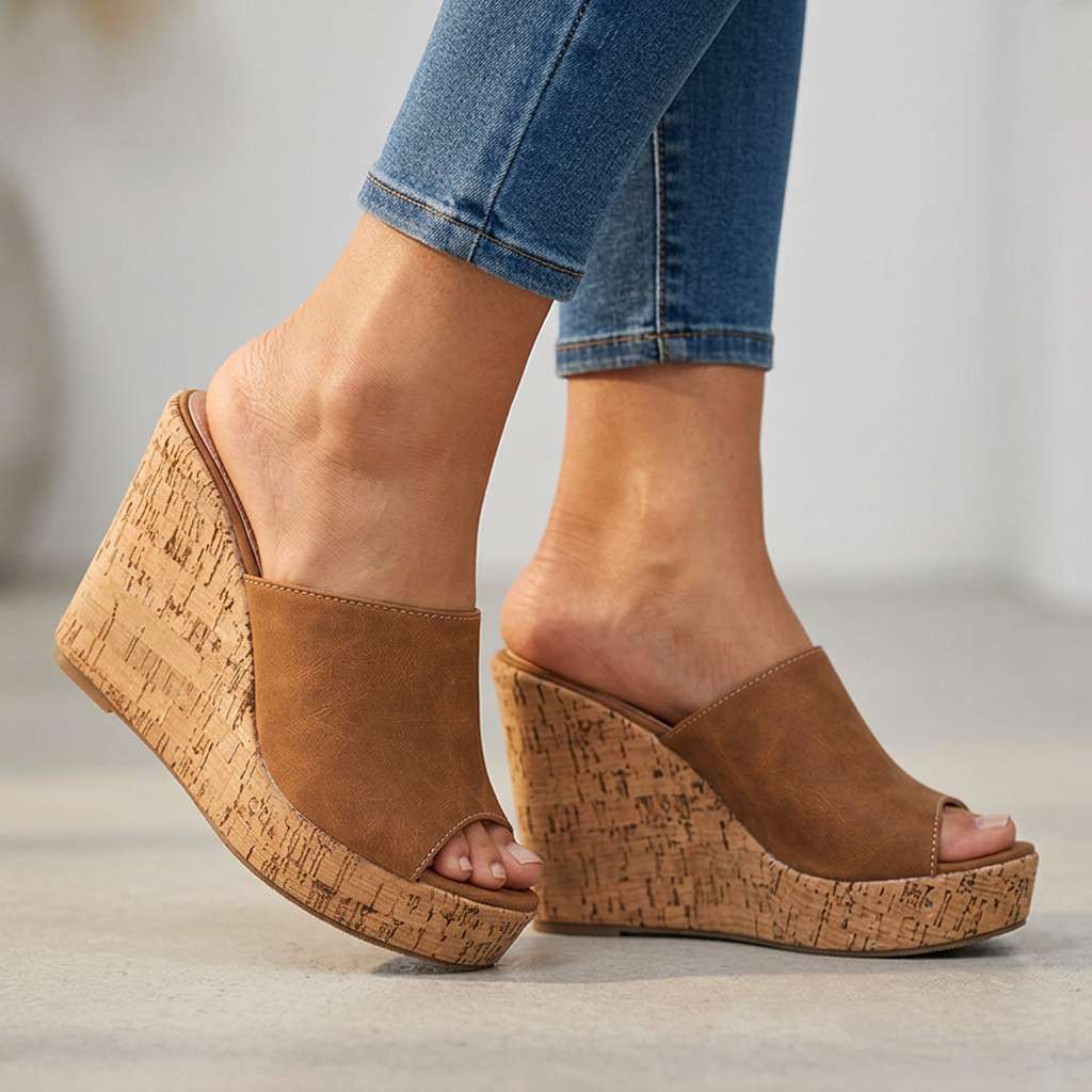 Ashley Taylor Cork Wedges