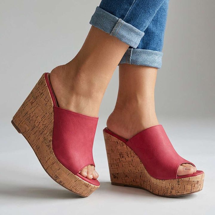 Ashley Taylor Cork Wedges