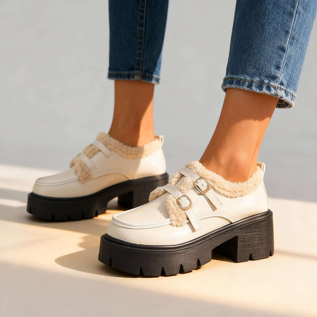 Brianna Sherpa Lined Loafers