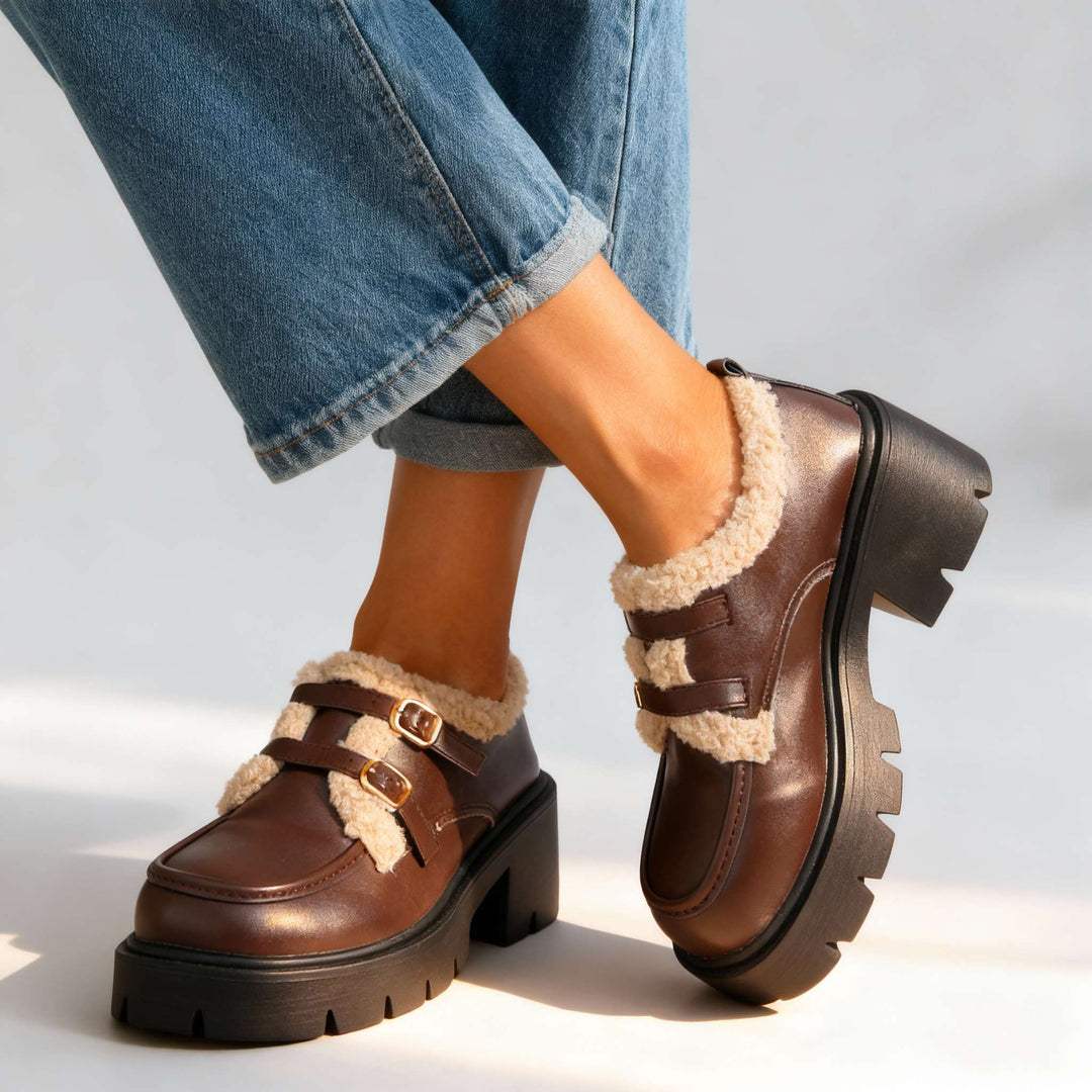 Brianna Sherpa Lined Loafers