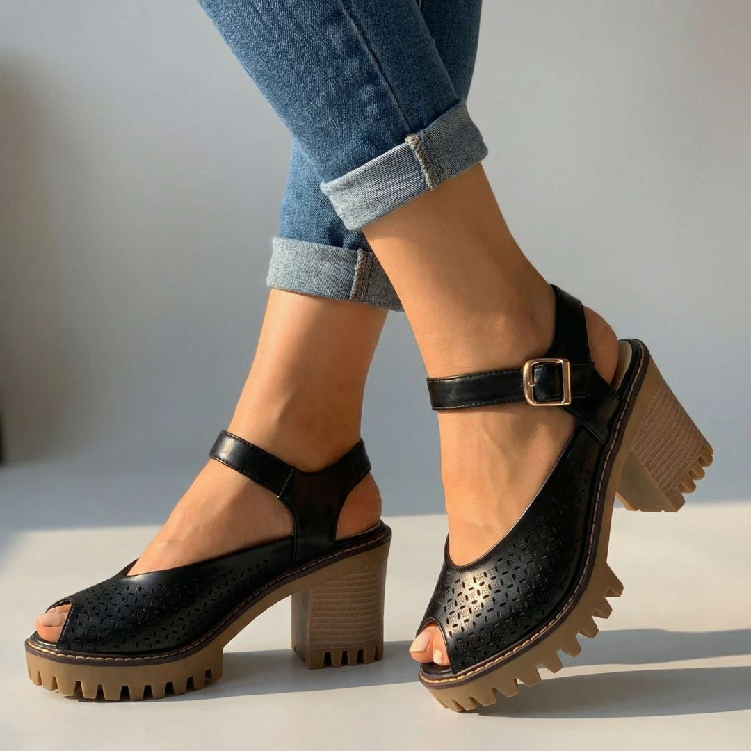 Larissa Chunky Sandal Heels