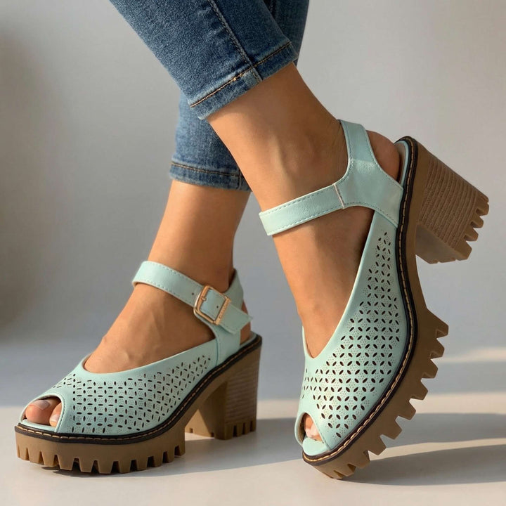 Larissa Chunky Sandal Heels