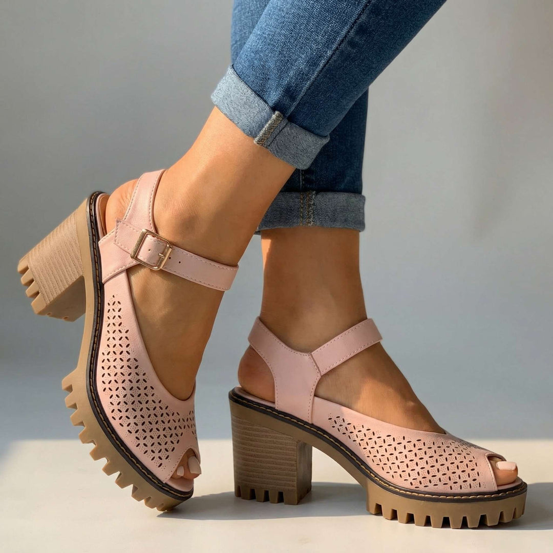Larissa Chunky Sandal Heels