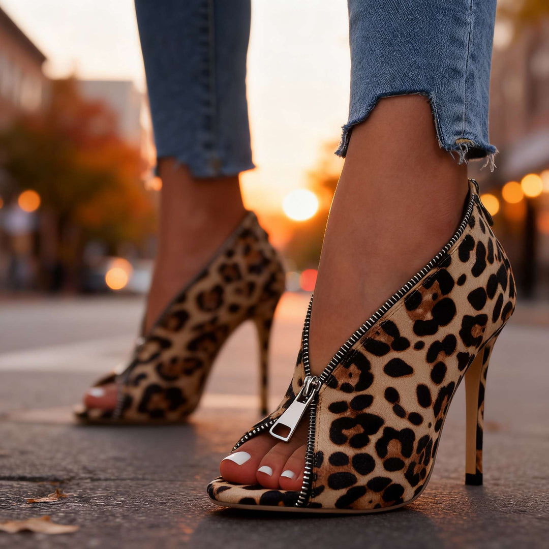 Scarlett Zipper Heels