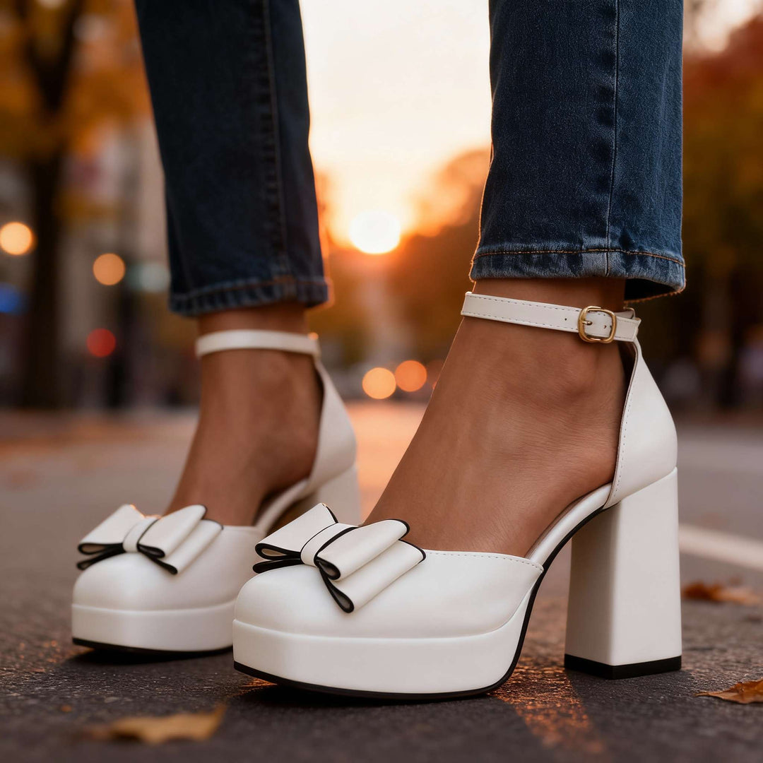 Veronica Bow Tie Heels