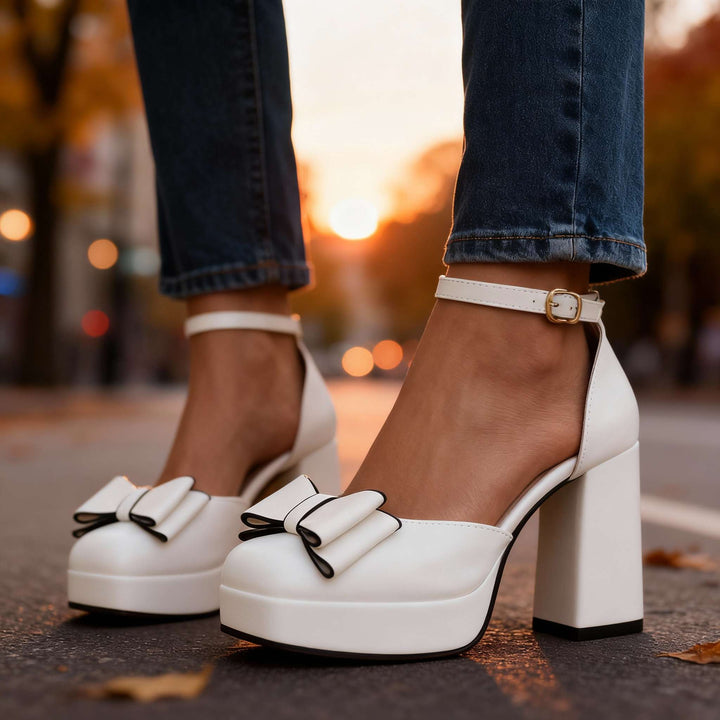Veronica Bow Tie Heels