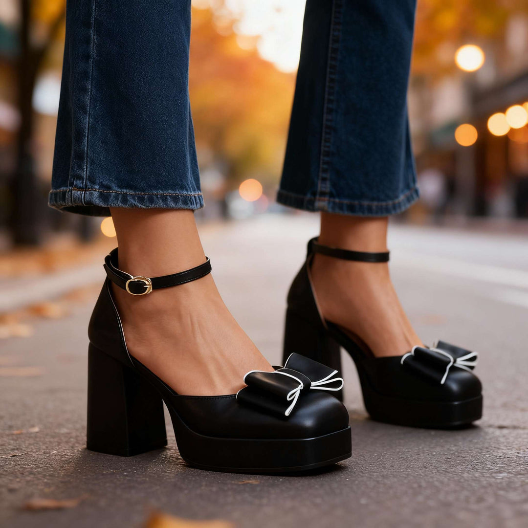 Veronica Bow Tie Heels