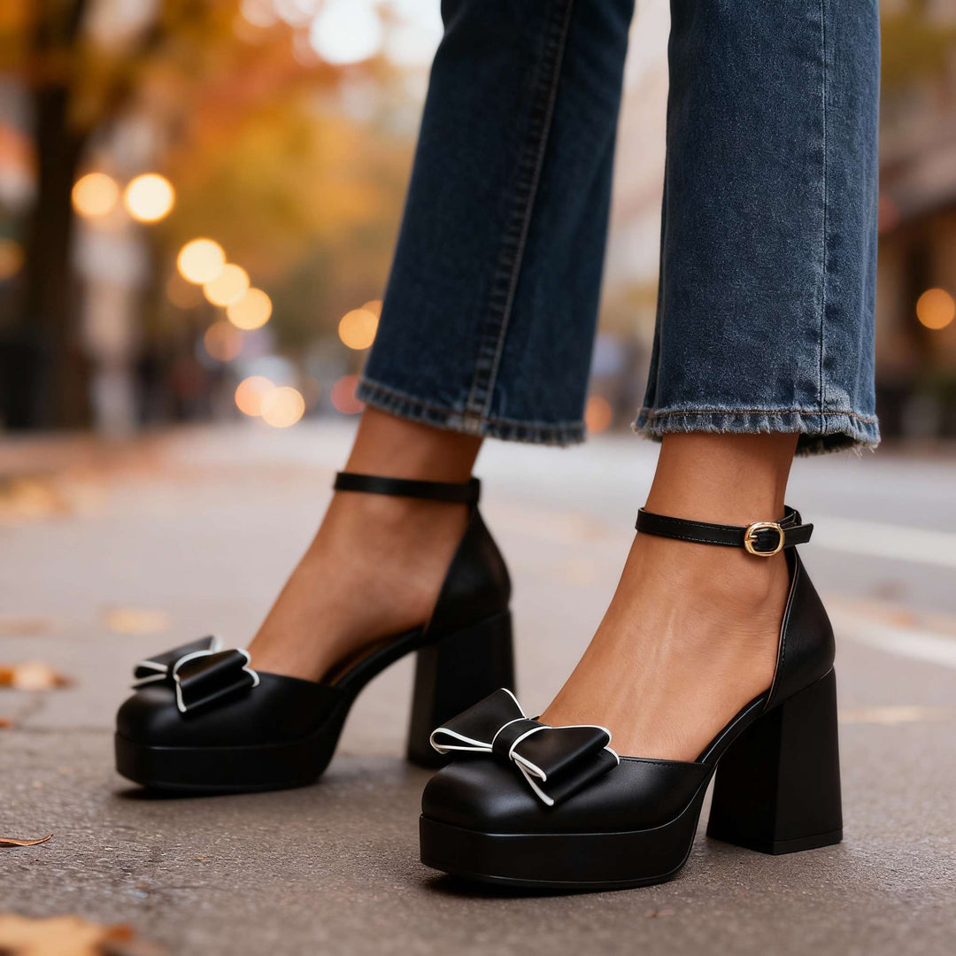 Veronica Bow Tie Heels