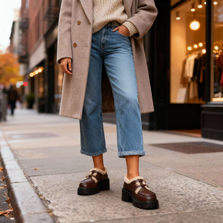 Brianna Sherpa Lined Loafers