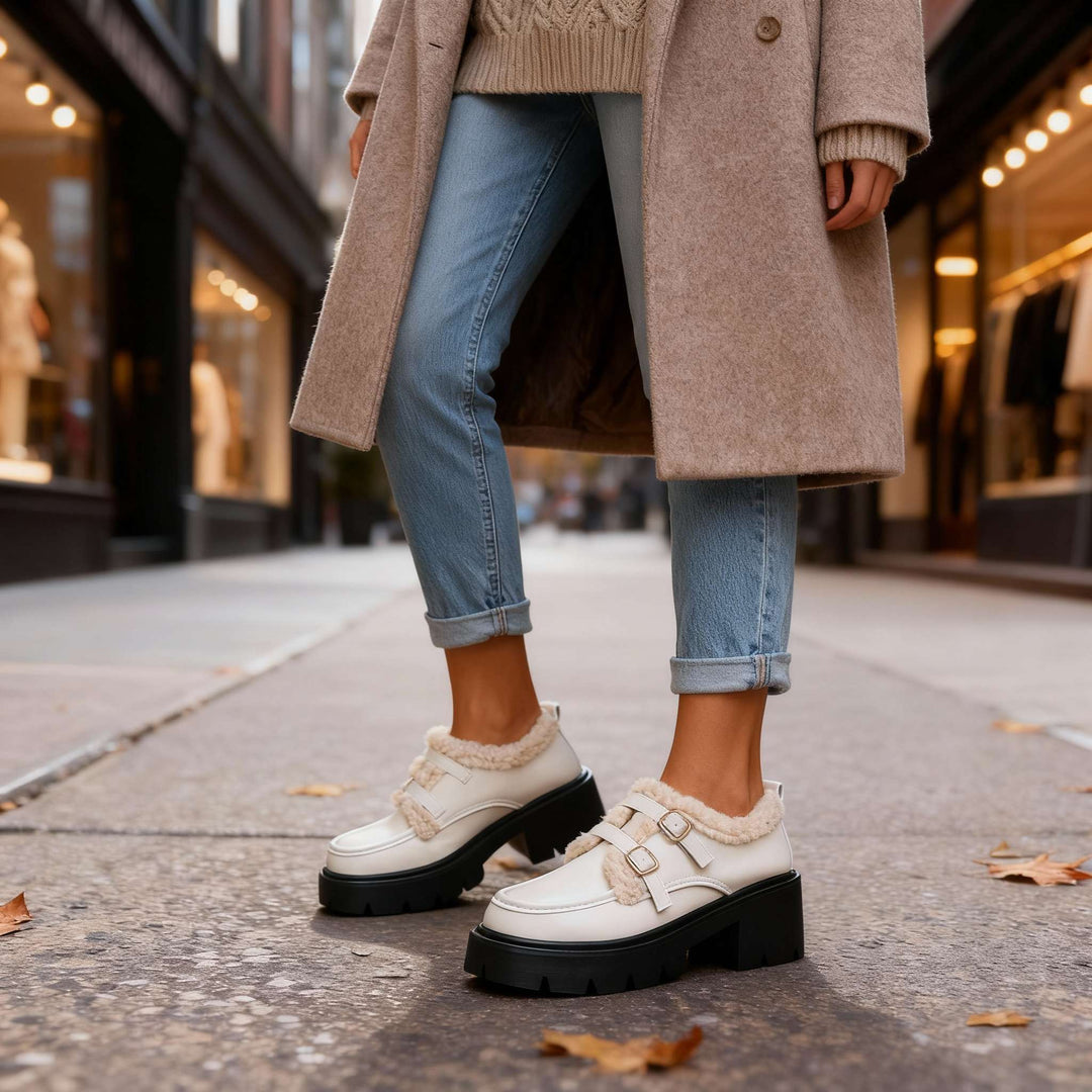 Brianna Sherpa Lined Loafers