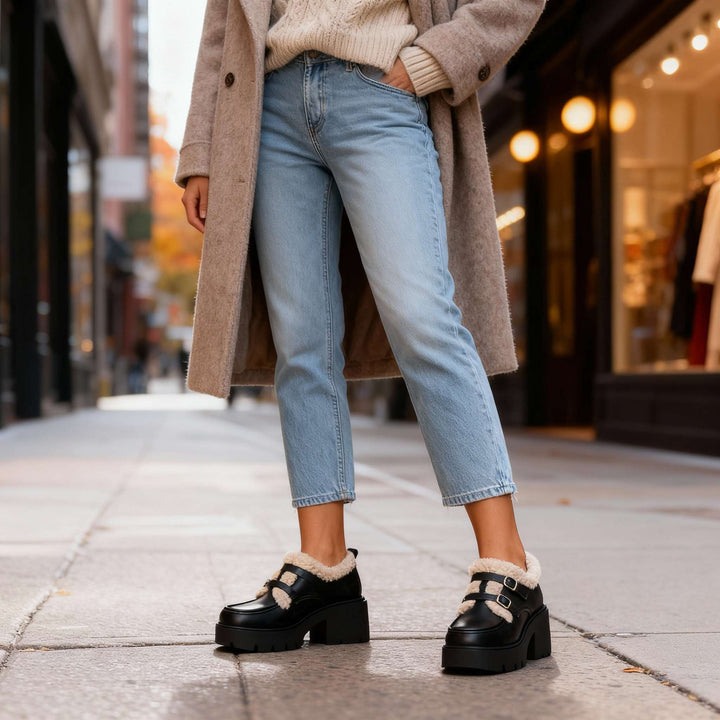 Brianna Sherpa Lined Loafers
