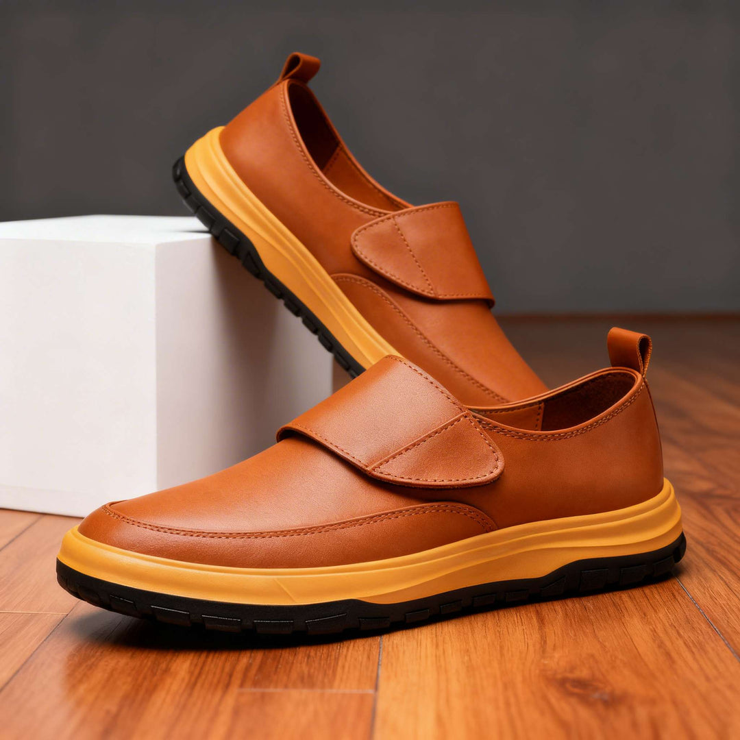 Leon Grant Leather Slip-Ons
