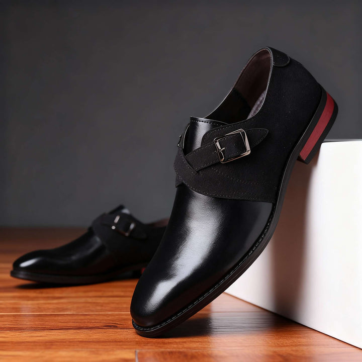 George Williams Suede Monk Straps