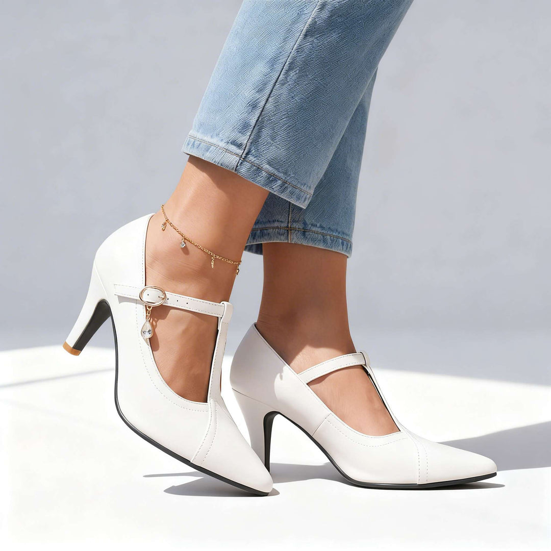 Victoria T-Strap Mary Jane Heel