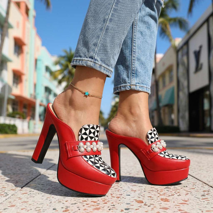 Carissa Fields Mule Heels