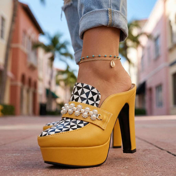 Carissa Fields Mule Heels