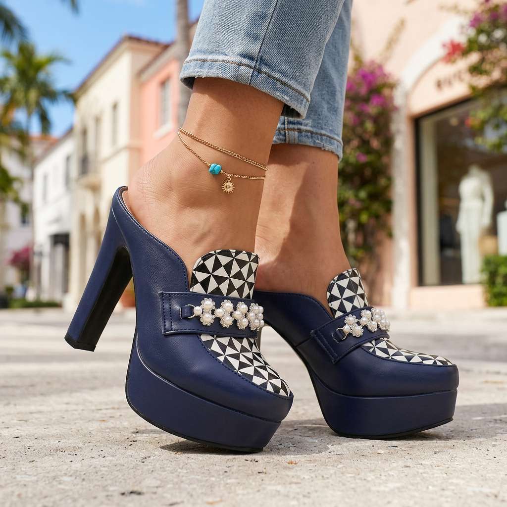 Carissa Fields Mule Heels